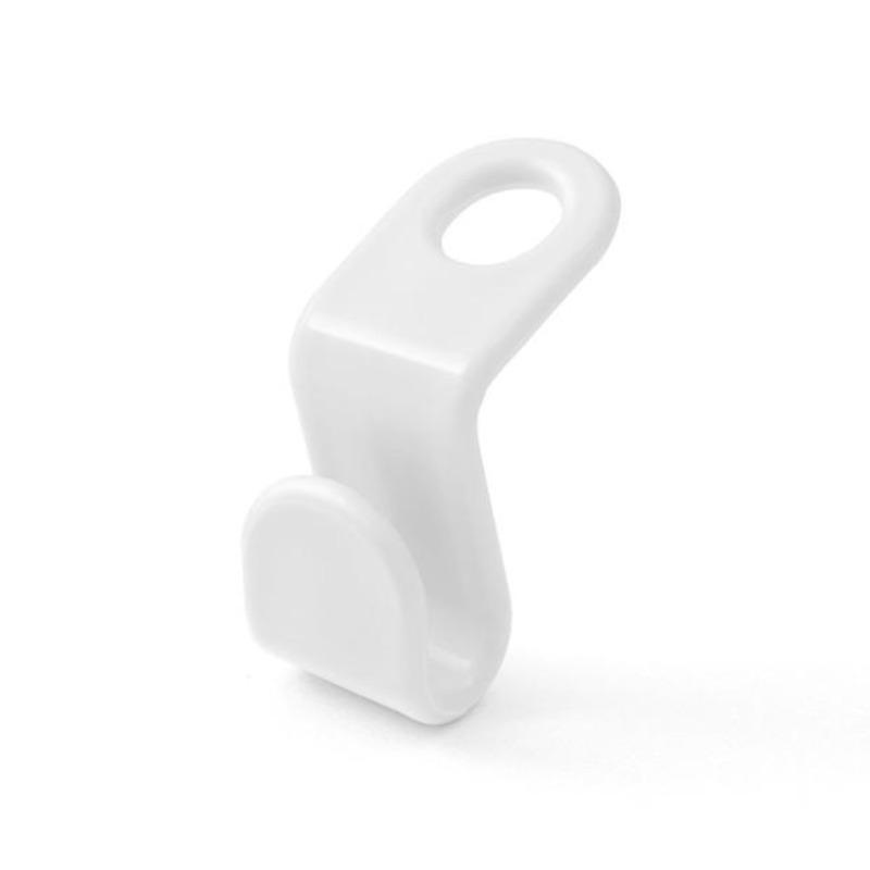 60 шт. Мини-вешалка для одежды, крючок для соединителя гардероба, пластиковый удлинитель для пальто, держатель, экономящий место для шкафа дома White-1pcs