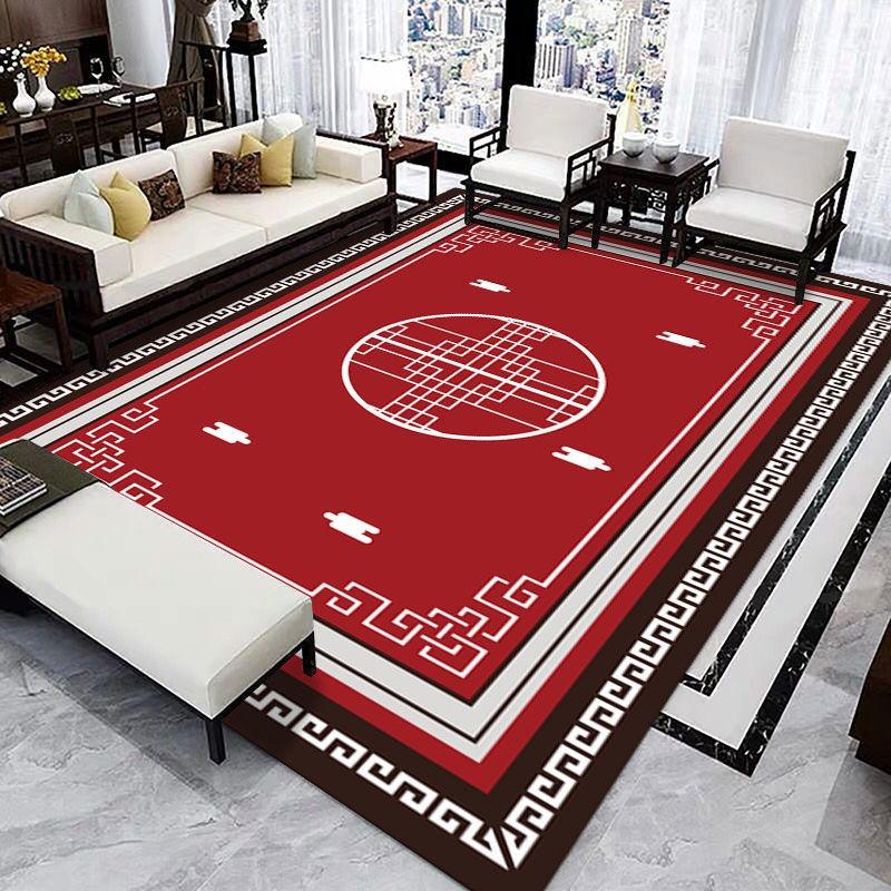 New Chinese Rural Style Fashion Carpet Living Room Sofa Bedroom Study Kitchen Entrance Door Mat Non-slip Home Decoration Rug