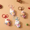 Chef Kitty Keychain Cartoon Bag Charms Backpack Purse Hanging Ornament Car Key Accessories Cute Gift for Girls Women
