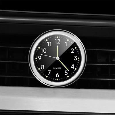 Mini Car Clock Luminous Automobiles Internal Stick-On Digital Watch Mechanics Quartz Clocks Auto Ornament Car Accessories