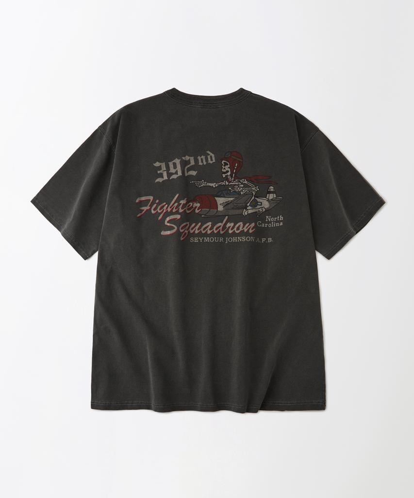 OUTSTANDING Mil Series Tee(Fighter Sqdn)_Pigment Charcoal