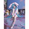 15CM Anime HATSUNE MIKU Figure Noodle Stopper Figure Rabbit Ear Pajamas Model Toy Doll Aciton Figure Collection Gift PVC