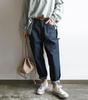 Andit Women's Wide-leg Sarouel Denim Pants, Boyfriend Denim, Size M, Navy A