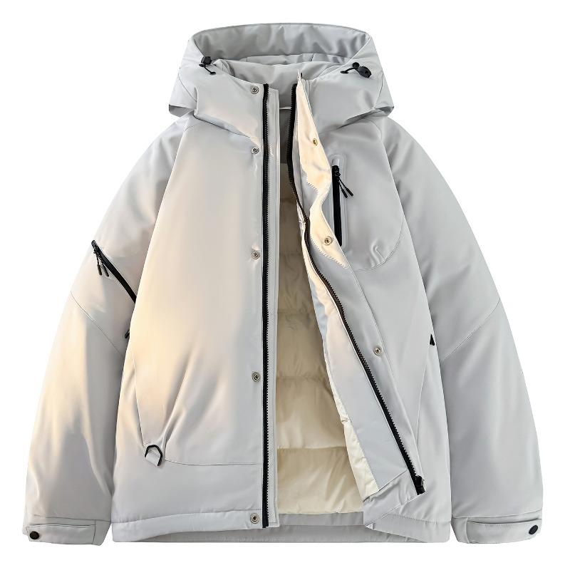 % Daunen neue nationale Standard weiße Entendaunenjacke Herren und Damen Winter locker Pie überwinden verdickte Kapuzenjacke Herren