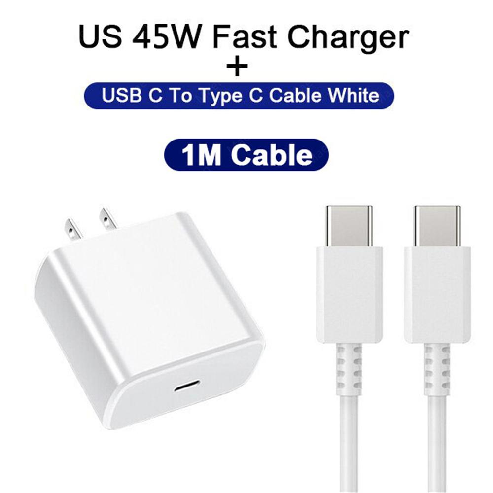 45W USB Charger Quick Charge Phone Adapter Type C Super Fast Charging Wall Charger For iPhone Samsung Xiaomi  EU/US Plug