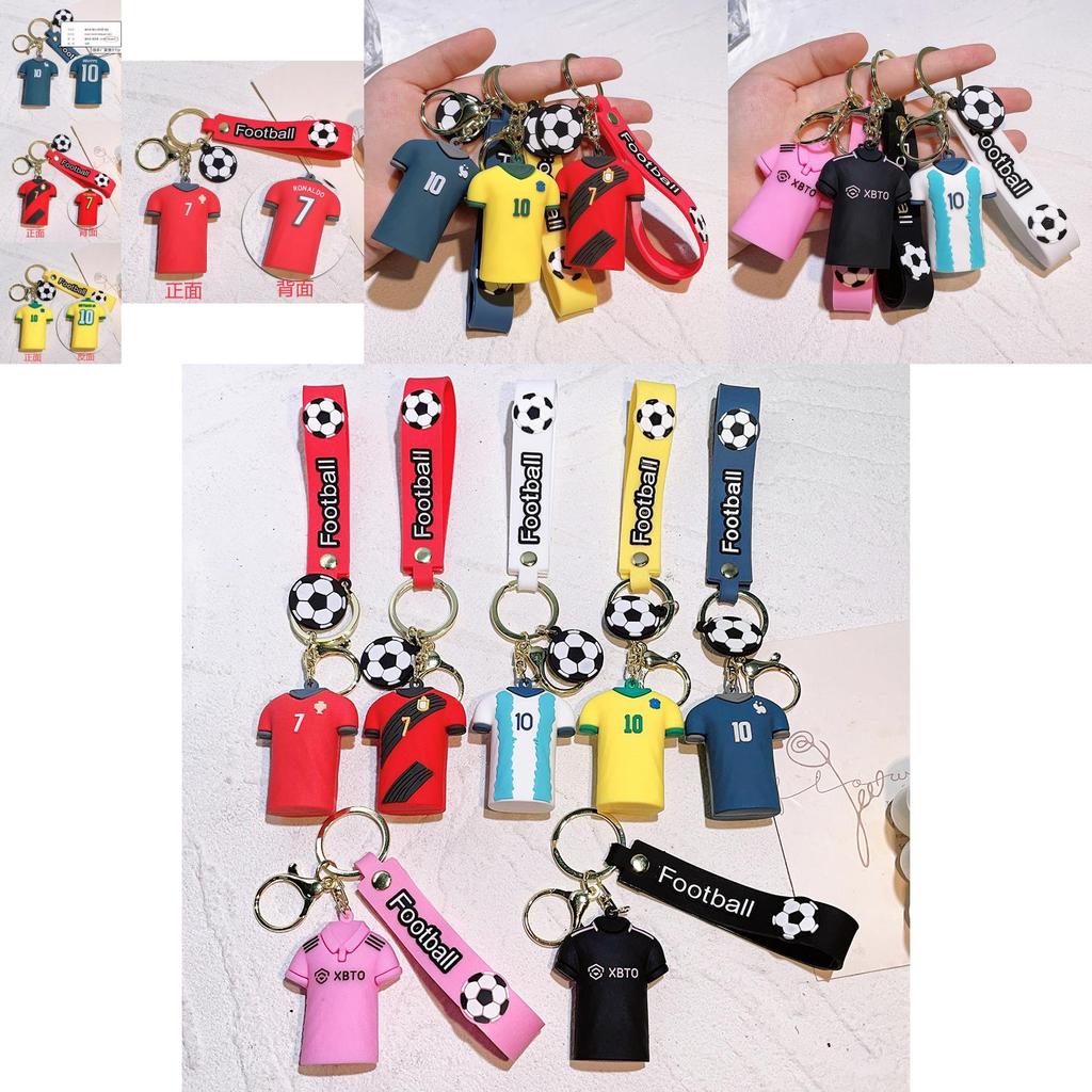 Breloc Vibrant Stea Fotbal Silicon Accesoriu Chei Cadou Perfect Pentru Prieteni