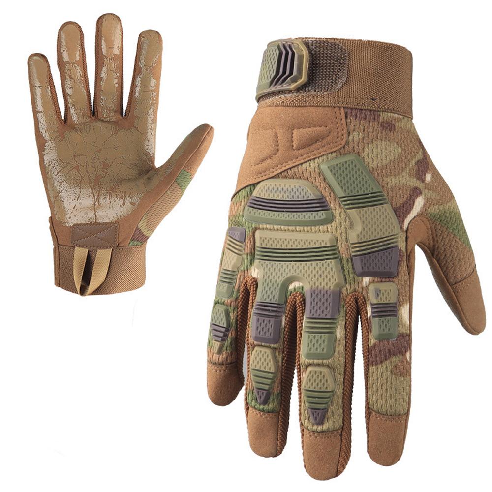 Men Cycling Full Finger Gloves Outdoor Airsoft Combat Sports Hiking Camping Bicycle Hunting Bike Anti-skid Gear Women