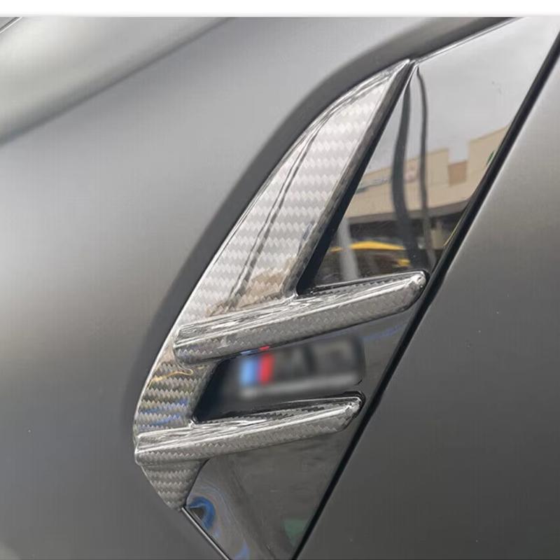 For BMW M3 G80 G81 M4 G82 G83 2021-2026 Real Carbon Fiber Car Side Fender Side Air Vent Splitters Trim Car Exterior Accessories