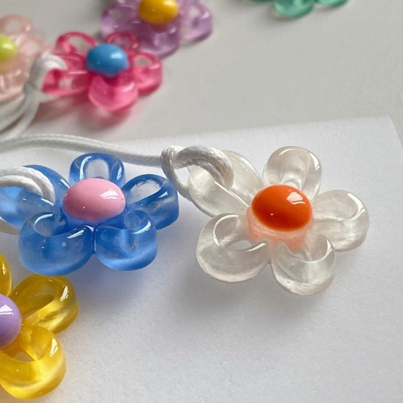 Floral Necklace Adjustable Strap Hollow Flower Charm Clavicle Chain Personalized Flower Chocker Necklace Jewelry