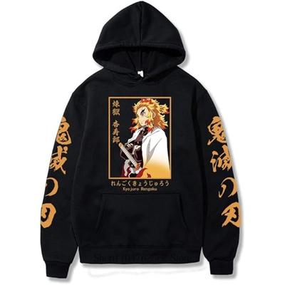 Nová japonská anime mikina Demon Slayer pro ženy Harajuku Mikiny Podzim Zima Dlouhý rukáv Módní Streetwear Fleecová mikina