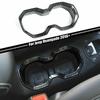 Water Cup Holder Frame Trim Cover Bezel for Jeep Renegade 2016-2018 Carbon Fiber