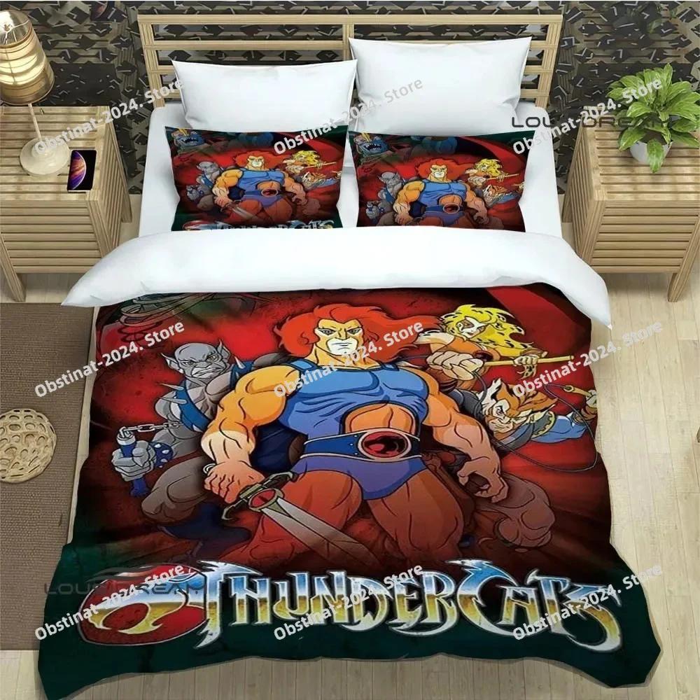 Thundercats Anime Bedding Set Printed Bed Set With Pillowcase Duvet Cover Soft Single Double Queen Super King Size Luxury Gift