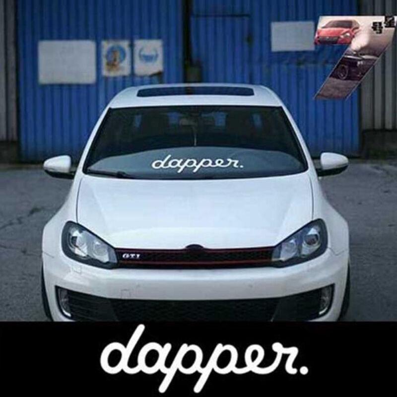 Hochwertige Weiße Dapper Auto Styling Aufkleber Decals Für Front- Und Heckscheibe Fenster Türdekor