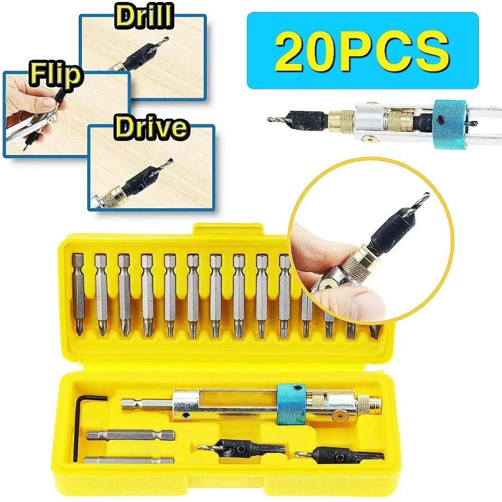 High Speed Steel Drill Driver Flip Drive Drill Bits Storage Box Screwdriver Tools Hand Tools