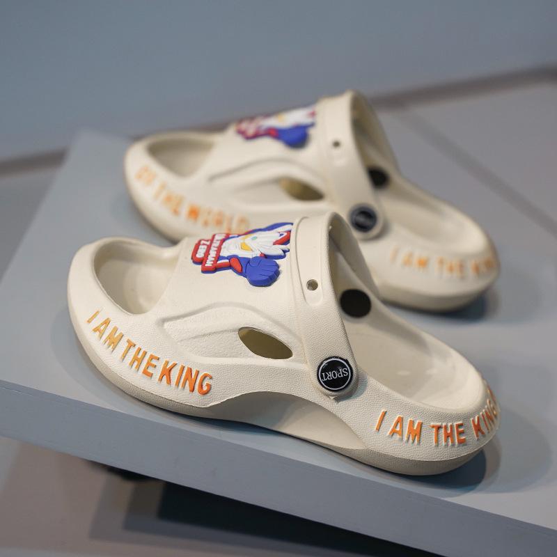 

Children s Cartoon Closed-Toe Non-Slip Slippers for Boys and Girls, Indoor/Outdoor Size 35