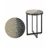 Table D'appoint - Gris Métal Nacre Noire - Contre-plaqué - 45 X 62 X 45 Cm