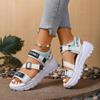 Fashion Chunky Platform Sports Sandals Women Wedges Height Increasing Shoes Woman 2025 Summer Thick Bottom Hook Loop Sandalias Plus Size