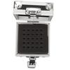 Nail Drill Bits Storage Box 25 Holes Transparent Clamshell Lock Design Dustproof Nail Drill Bits Desktop Container
