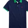 Polo Ralph Lauren Color Block Logo Embroidered Cotton Short Sleeve Polo Shirt Men tops Blue 710823421-001