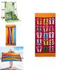 Microfiber Beach Towel With Active Print Fast Drying For Adults
