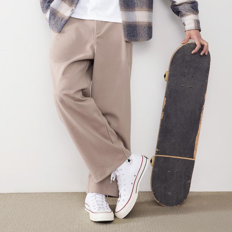 Converse Casual Pants Men's Khaki Moderate Straight Fit Pants MCJ111-X9V