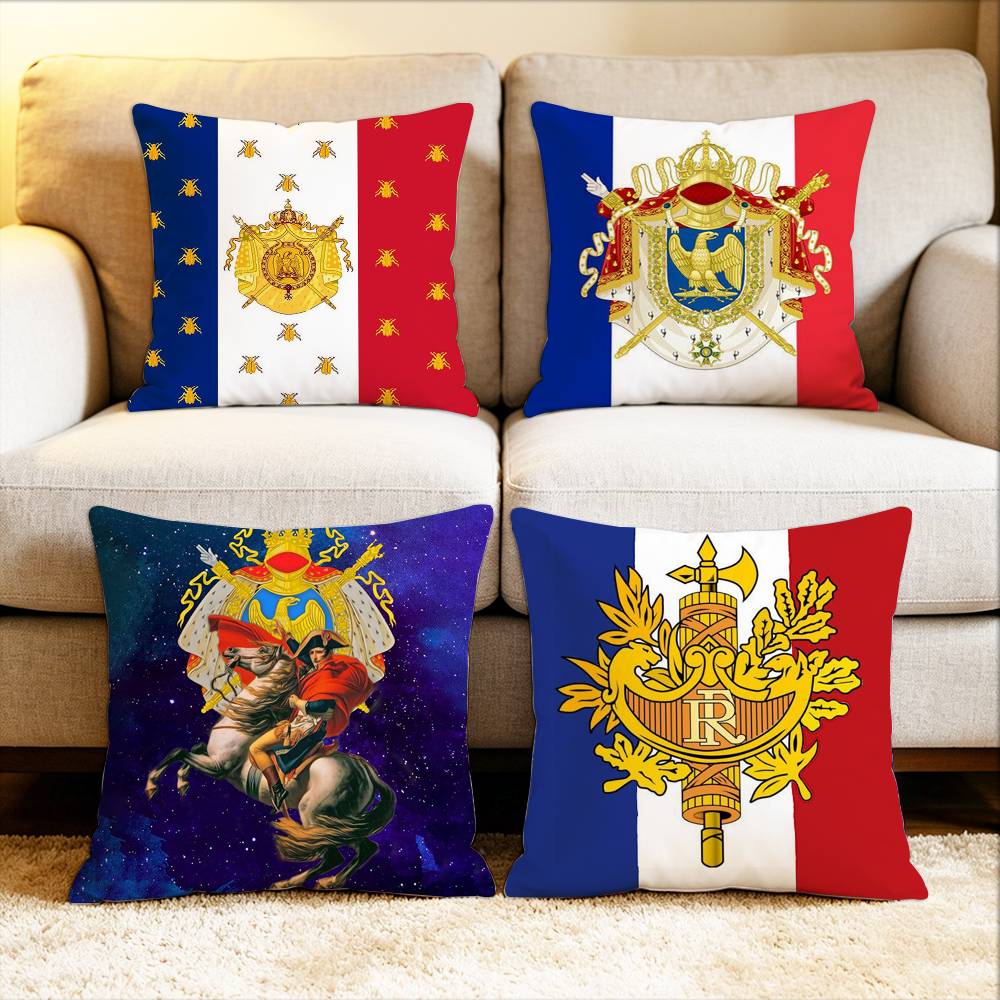 NNapoleonic French DDrapeaux flag Various Sizes Square Pillow Case For Car Home Bedchamber Decor