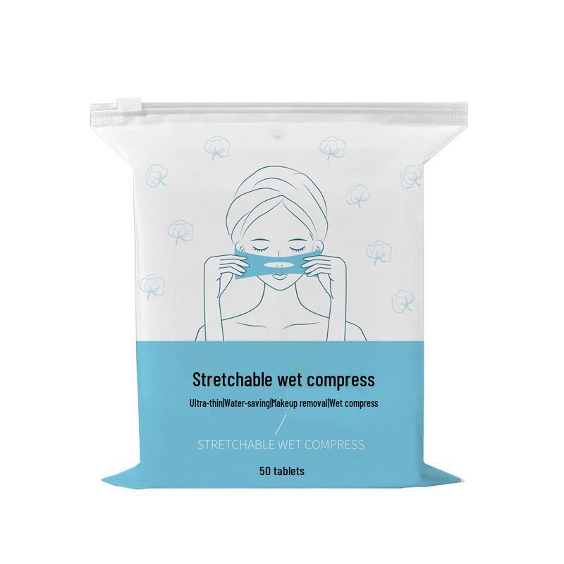 Stretchable Ultra-Thin Disposable Cotton Face Pads with Pre-Cut Nose Opening