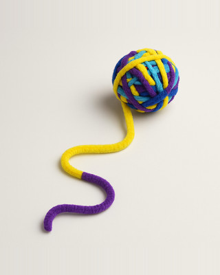 Funny Cat Toys Colorful Yarn Balls with Bell Sounding Interactive Chewing Toy for Kitten Stuffed Toy Ball Cat Supplies