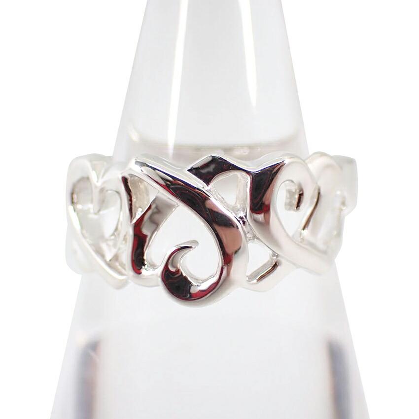 

[Used] TIFFANY/Tiffany 925 Triple Loving Heart Ring No. 10.5 [g369-25]