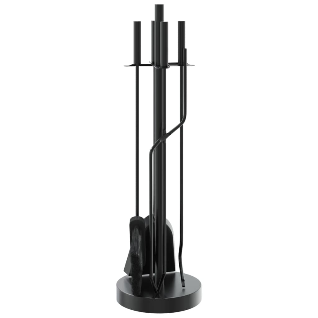 Vidaxl 5-Częściowy Zestaw Akcesoriów Do Kominka, 18X66 Cm, Stal