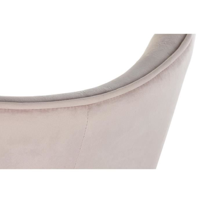 Fauteuil - Rose - Bois - Polyester - 1 place - 67 x 69 x 96 cm