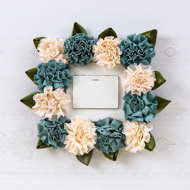 

Чехол Всё включено для Switch Наклейки для Switch Наклейки на стену Тканевая Защитная накладка для гостиной Свободная наклейка Розетка Наклейки для двойного выключателя Современный Минимализм Carnation Green Single Open