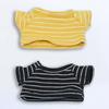 niannyyhouse 15cm Plush Doll Clothes Set (2 T-shirts) - Elastic Striped T-shirt, Cotton Doll Clothes, Baby Doll Clothes (15cm, A-2)