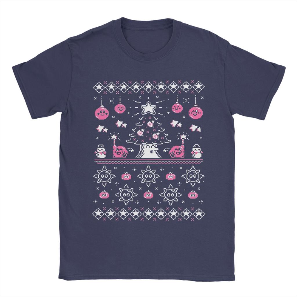 Leisure Superstar Sweater Kirbys TShirts Men Crewneck Cotton T Shirt Short Sleeve Tees Gift Idea Tops