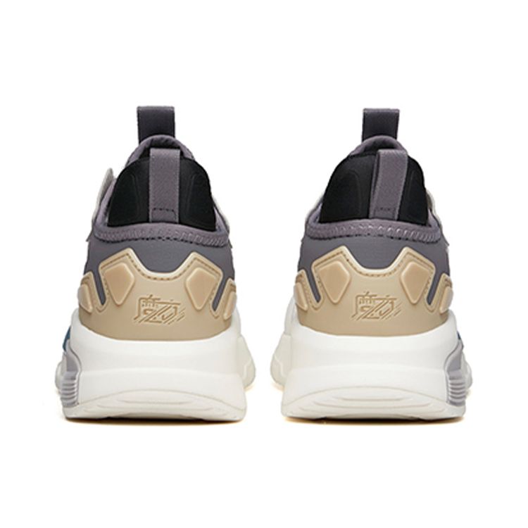 Anta Rejects Mediocrity Casual Non-Slip Wear-Resistant Breathable Low-Top Skate Shoes Men Sneakers Ivory-White 112138800-1