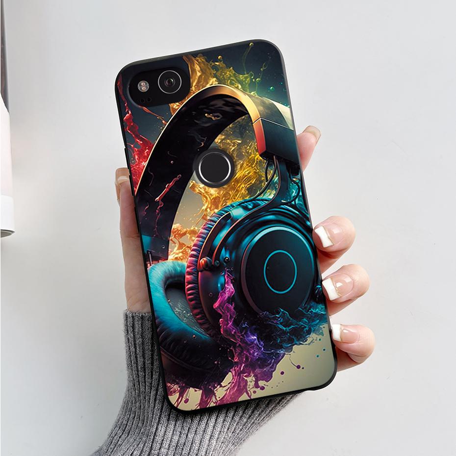 Matte Case For Google Pixel2 Pixel 2 XL Shockproof Cartoon Phone Cover for Google Pixel 2 XL 2XL Soft Silicone TPU Cases Bumper