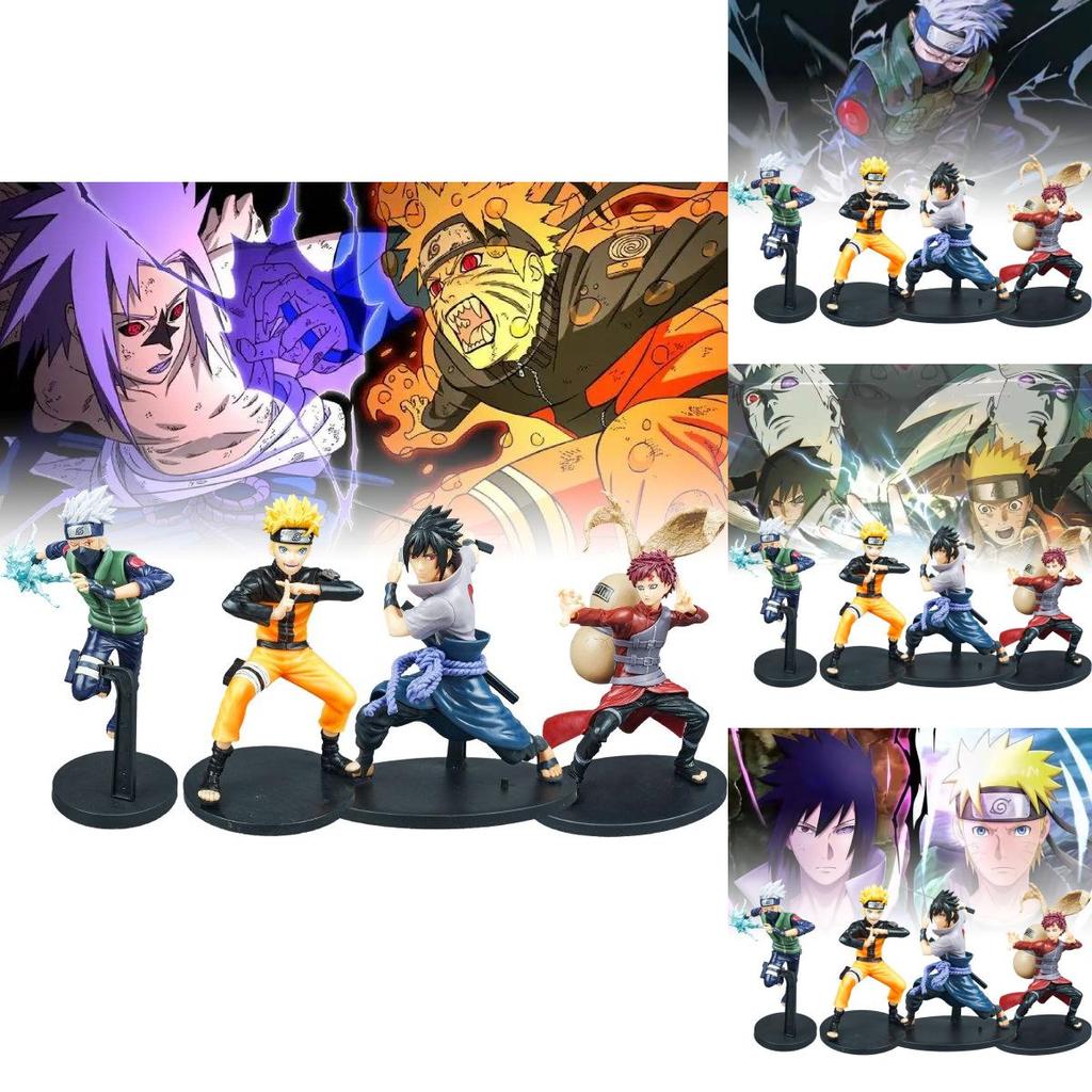High Quality Naruto Figures Featuring Iconic Characters Sasuke Naruto Kakashi And Gaara