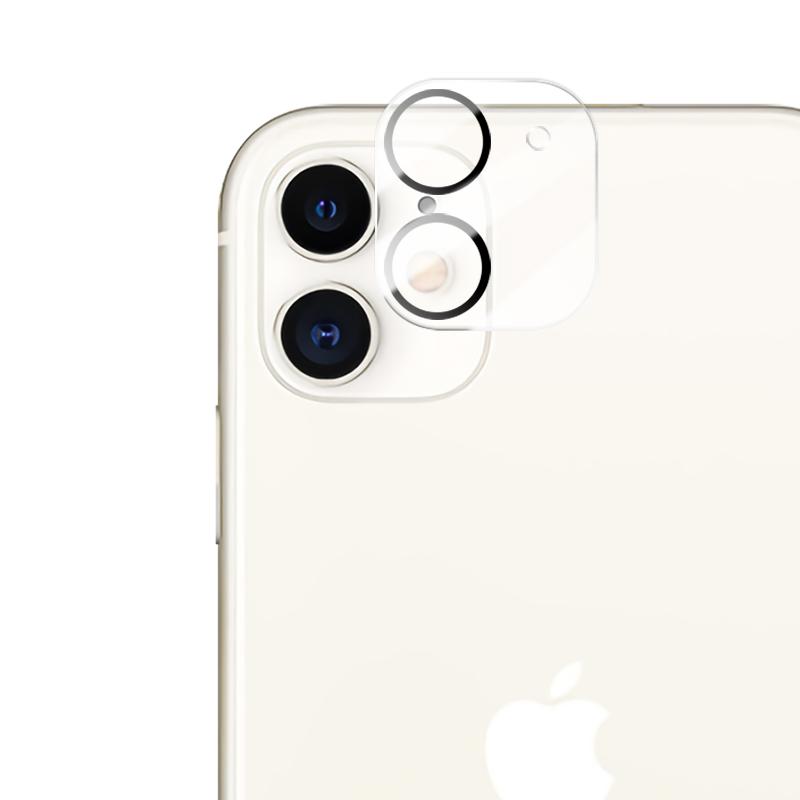 

MOCOLO for iPhone 11 6.1 inch Silk Print HD Tempered Glass Camera Lens Protector Black