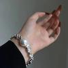 Elegant French Pearl Bracelet: Chic Retro Design for Women