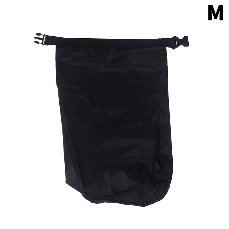 

3л/5л/10л/15л/20л Водонепроницаемый сухой мешок для хранения с пряжкой для улицы, пляжа, путешествий, сплавов, плавания, снорклинга, катания на лодке, спортивная сумка M чёрный