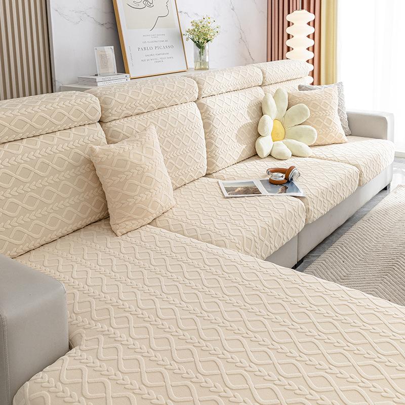 

Жаккардовый флисовый чехол для дивана, универсальный универсальный эластичный чехол для дивана, универсальный чехол для дивана на четыре сезона, против кошачьих царапин S