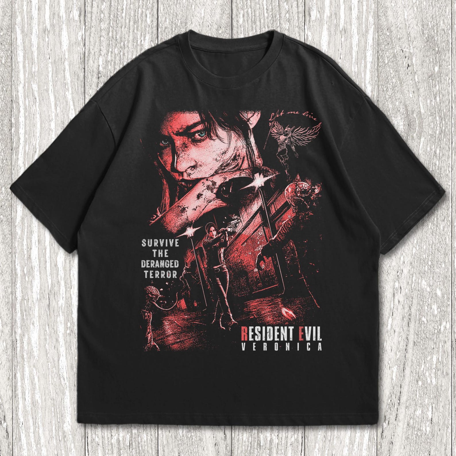 Resident Evil Veronica Vintage T-Shirt, Resident Evil Unisex T-Shirt, Resident Evil 2027 Shirt, Resident Evil Biohazard, Code: Veronica Tee. XL