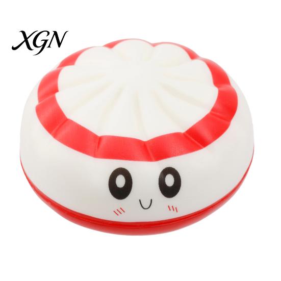 Soft Dumpling Toy 1/6Pcs Cartoon Stress Relief Anti-anxiety Flag Pattern Steamed Bun Squeeze Fidget Hand Relaxation Decompression Gadget Tool