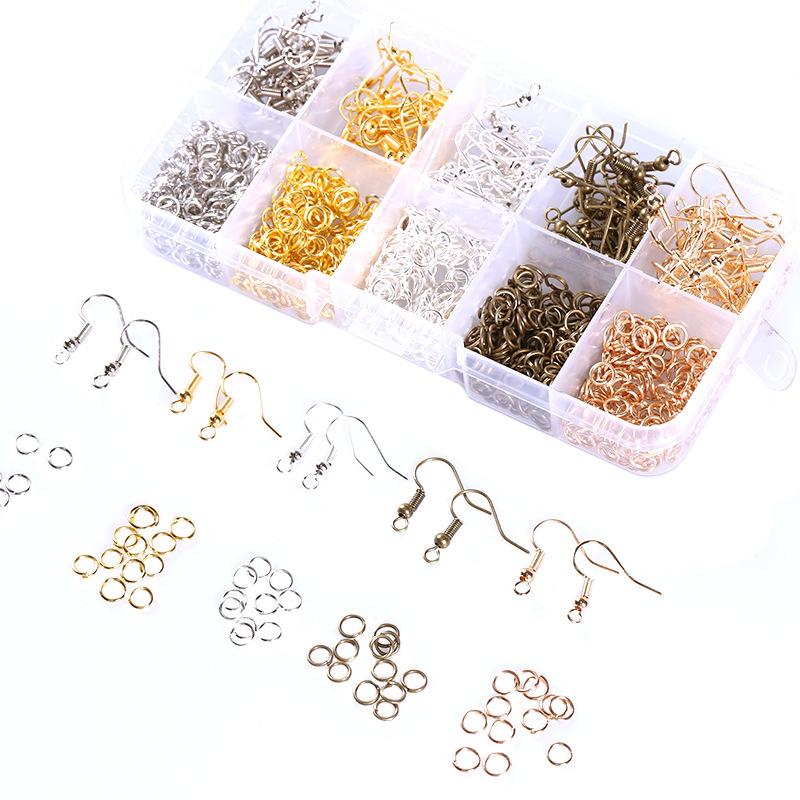 Handmade Diy Earrings, Earrings, Jewelry Accessories, Ear Hooks, Single Rings, Open Rings, Material Accessories Set.