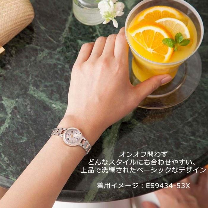 [Citizen] Crosssea Eco-Drive Radio Watch ES9434-53X Women's Multicolor 5. ES9434-53X Pink & Silver (Arabic Font)