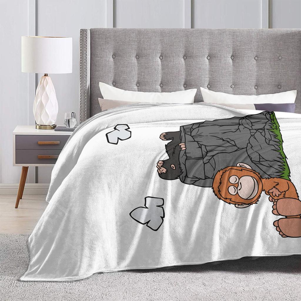 Monkey Punch Warme Weiche Decken Kinder Erwachsene Plüsch Überwurfdecke Flauschige Outdoor Flanell Tagesdecke Sofa Bettbezug
