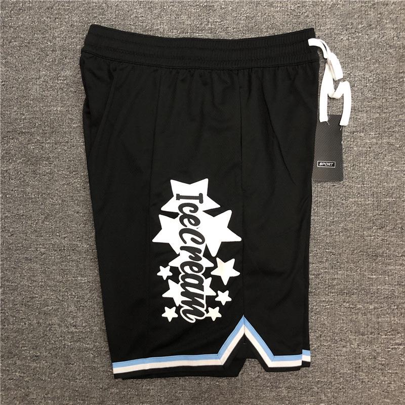 Breathable Quick-Dry Basketball Shorts - Ice Cream Star Print Unisex High-Street Style