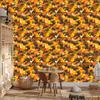 Gold and Rust Military Camouflage Wallpaper for Living Room and Bedroom 50x1000