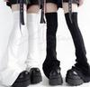 Calze a coscia Y2K Elasticità Dimagranti Ginocchiere Stile Giapponese Femboy Piccante Sopra il ginocchio Polsini a forma di corno Accessori Sexy