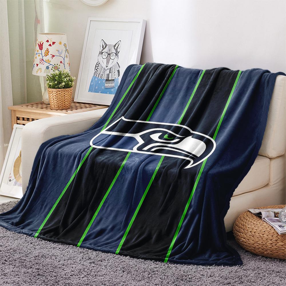 Seattle Seahawks Flannel Blanket, High Quality Comfortable for All Seasons, Home Decor, Warmth and Comfort